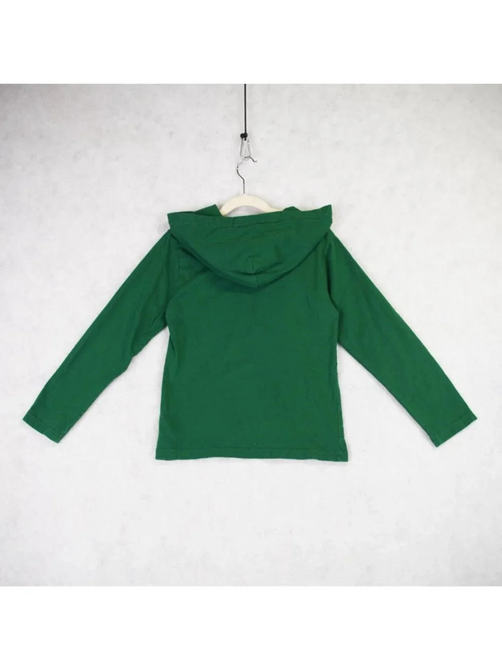 Polo Ralph Lauren Bear Cotton Jersey Hooded Tee Boys Small 8 Green Bear Print